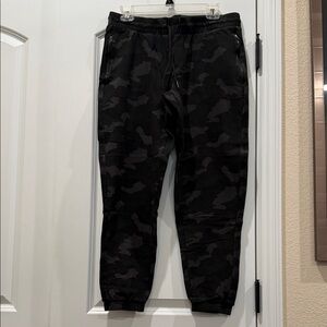 Women Black Camouflage Jogger Pants